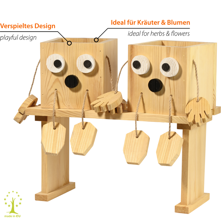 dobar Tischbeet Kräuterschwestern Laura & Lisa